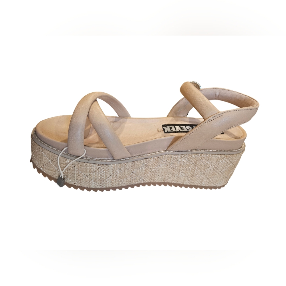 129 Sixtyseven Tan Crisscross Sandals